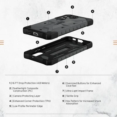 Cover Samsung S22 Plus Pathfinder Case Uag - Silver